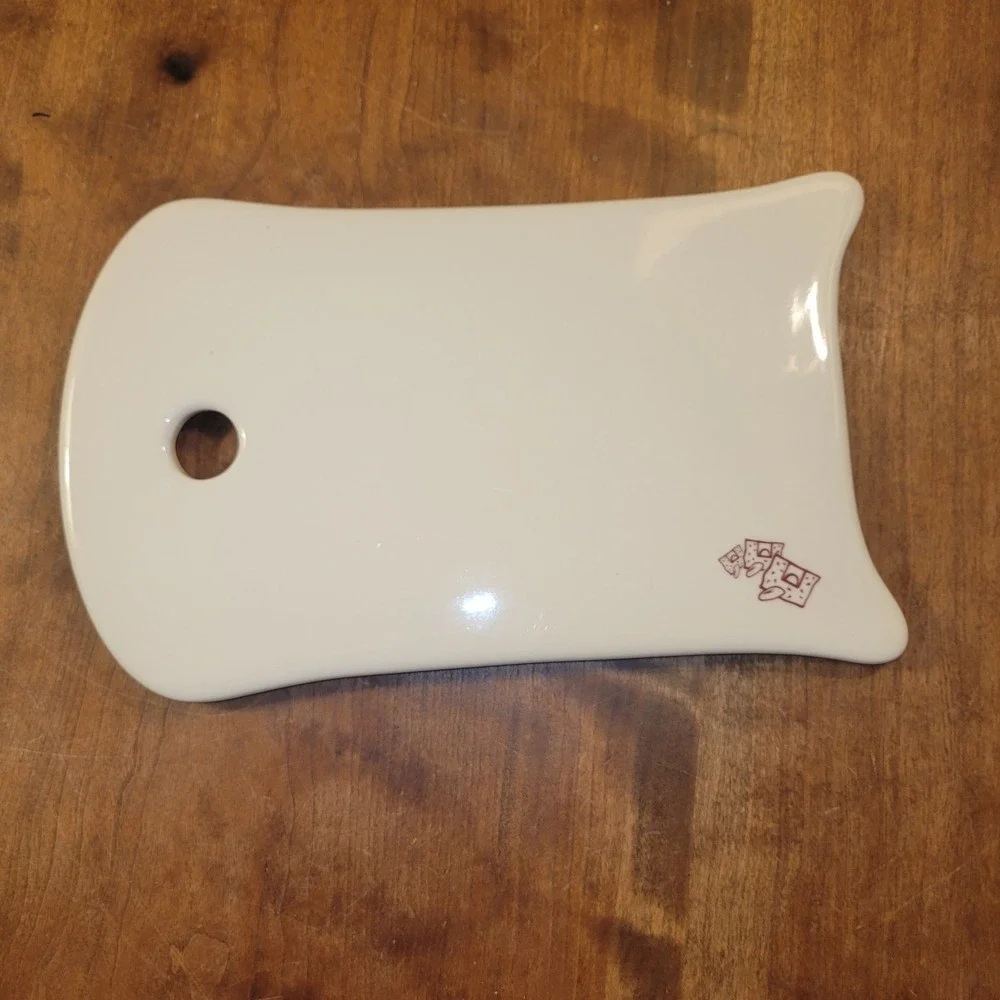BREAD PROFILE STYLE CUTTING BOARD HOTPLATE TRIVET STONEWARE CHEESE SERVE 10 3/4